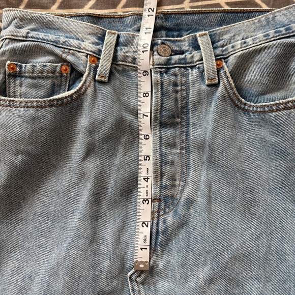 NWOT Levi's® Premium LONG ICON SKIRT Light Wash Blue Denim Women’s Jean Skirt. - Picture 13 of 16